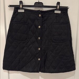 Anne Klein Black Mini A-Line Skirt